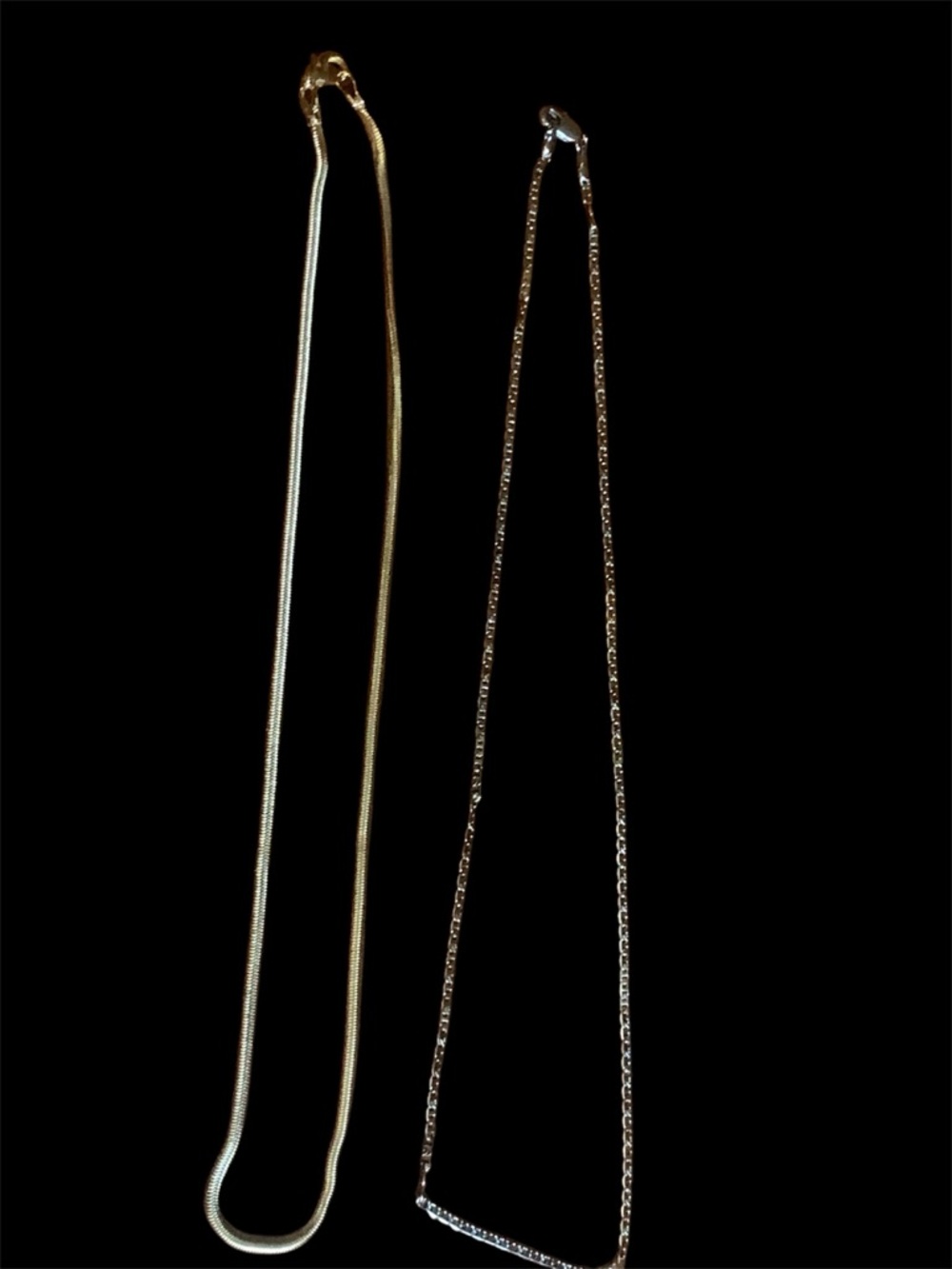 Elegant Gold-Tone & Silver-Tonw Women’s Necklace Set